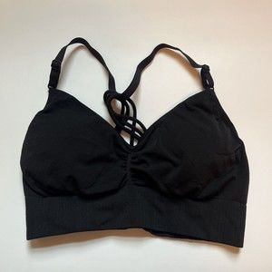 Athleta Women's SMALL Padded Black Sports Bra, amazing condition